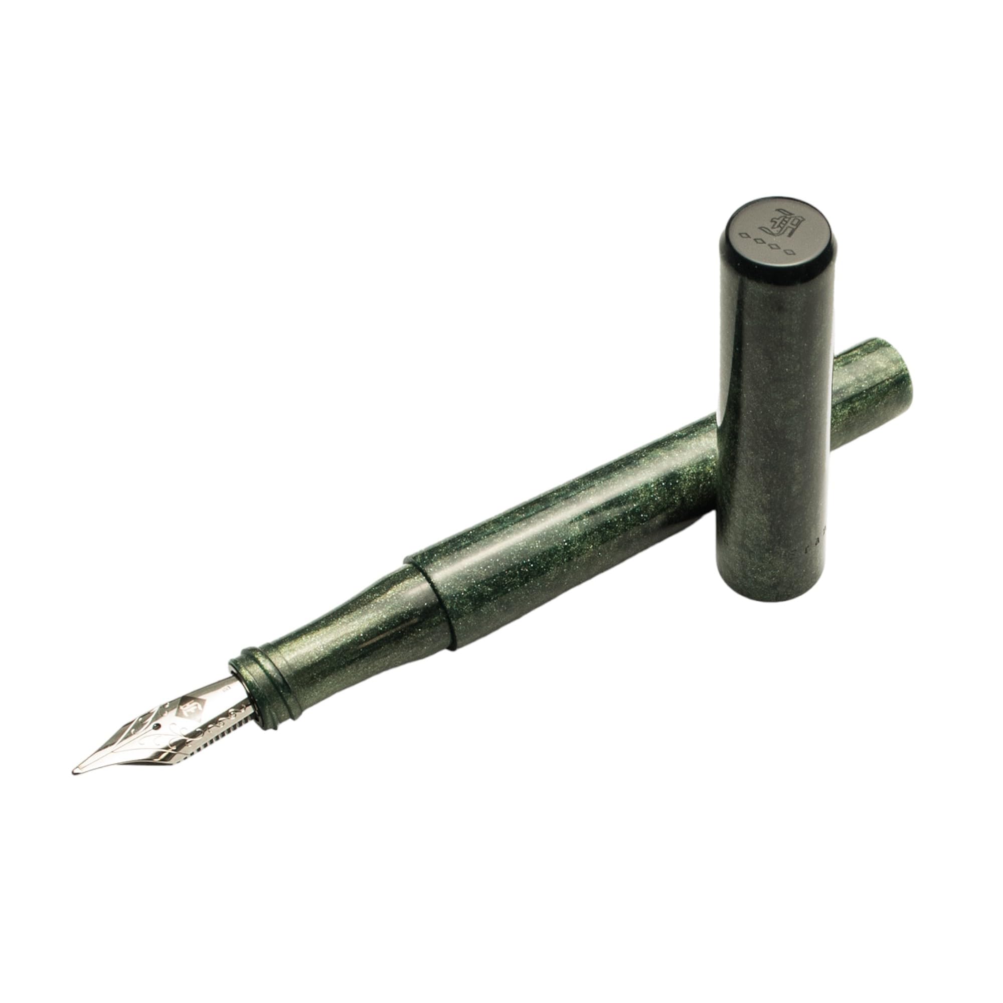 Model 03M Fountain Pen, Fine Nib (#6), Diamondcast Green