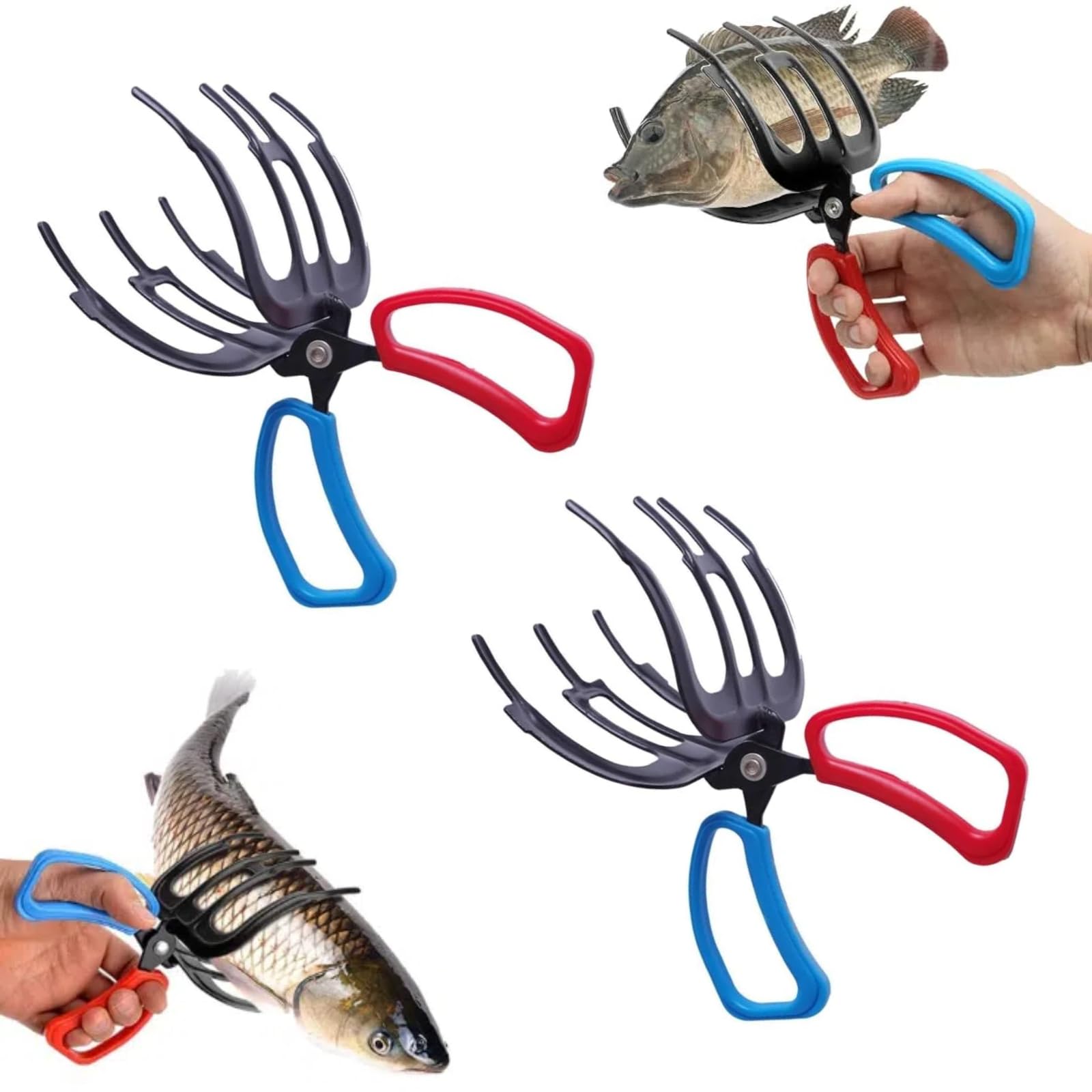 limveso 2 &amp; 3 Fish Gripper, Metal Fishing Control Clamp, Fish Claw Gripper