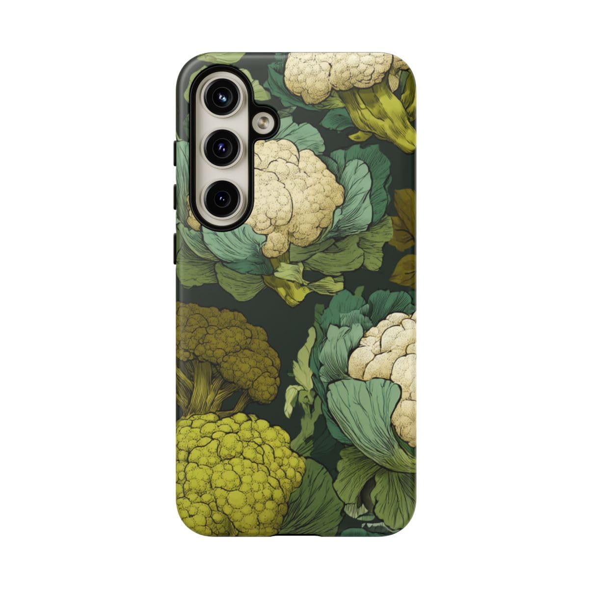 Coque Samsung S24 Plus brocoli vert et chou-fleur fini mat - 5