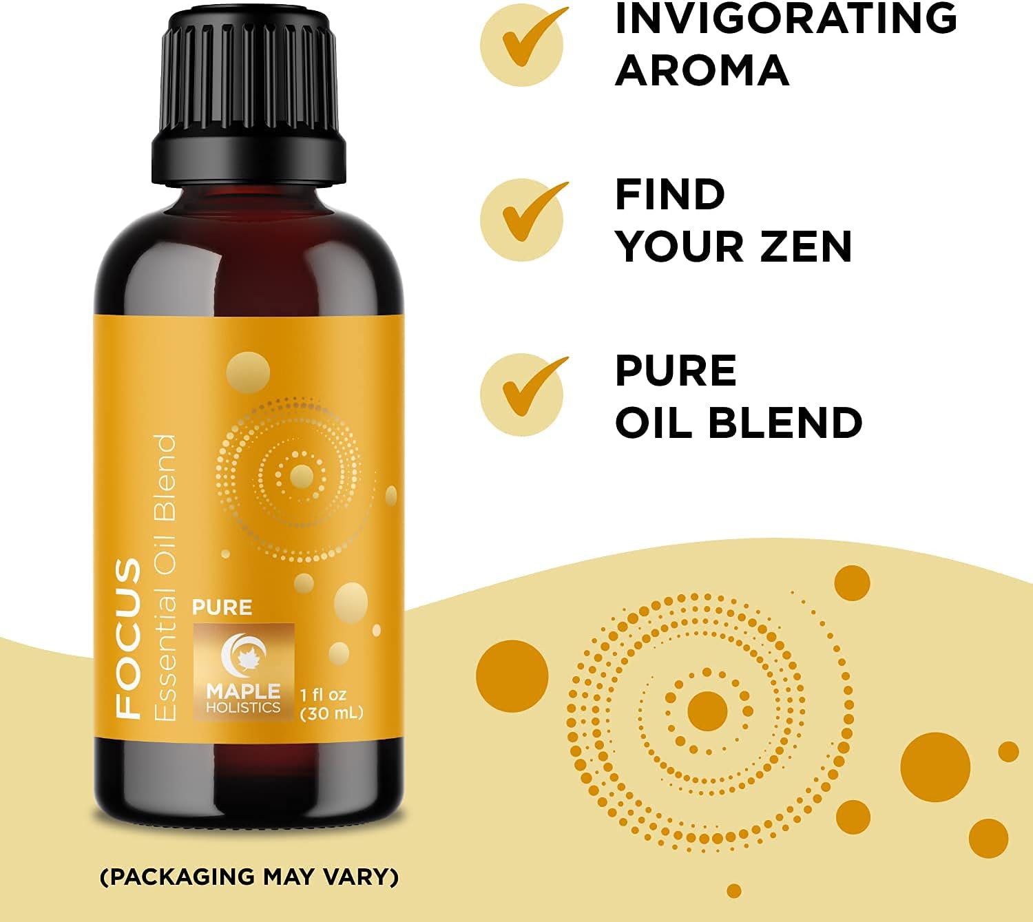 Aromatherapy Essential Oils for Focus Blend - Diffuser Essential Oils for Mental Focus Study Relaxation Energy and Attention Support - Focus Essential Oil Blend for Diffuser for Kids and Adults : Health & Household