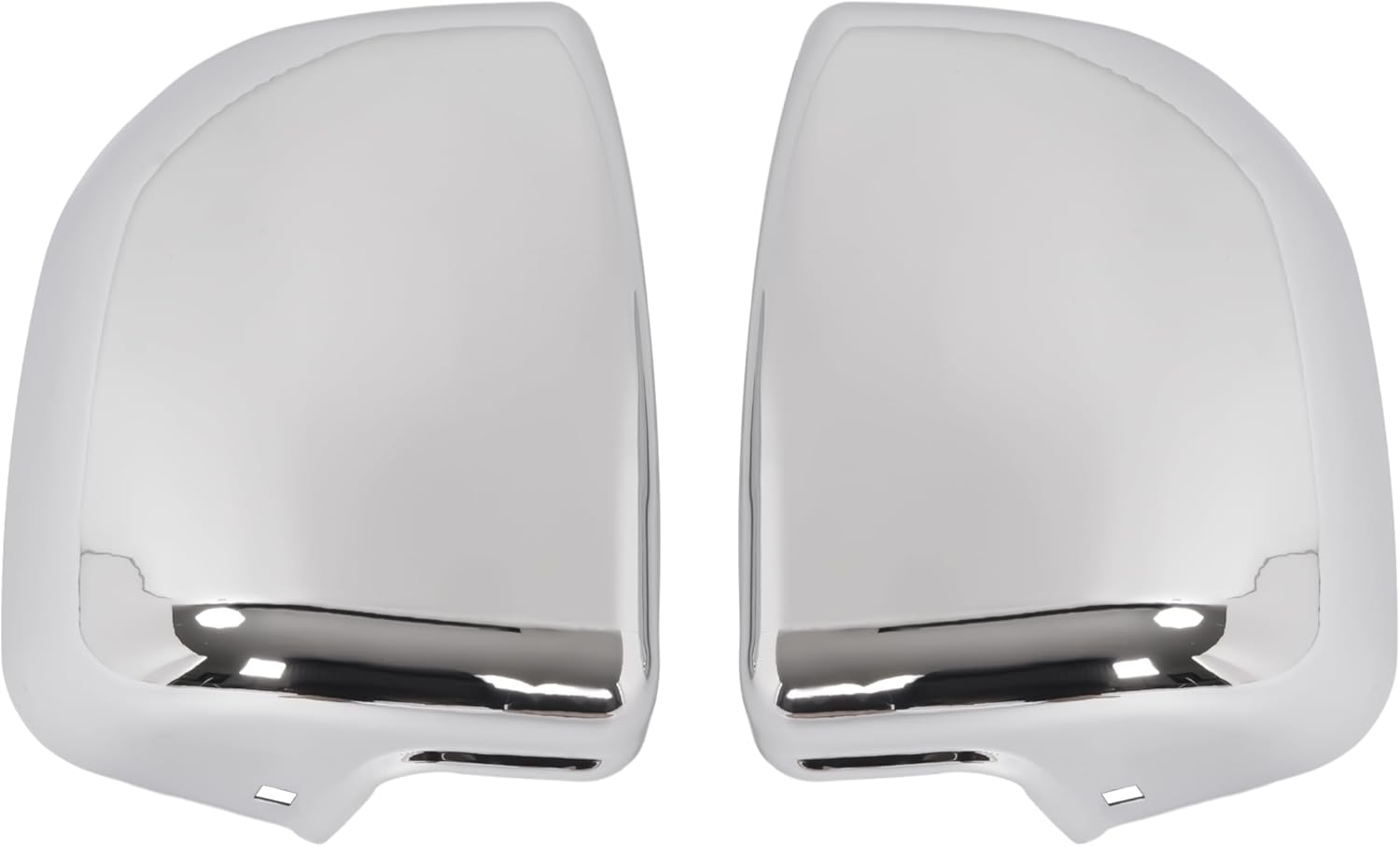 KUAFU Front Bumper End Cap Compatible with 1993-1997 Nissan D21 Pickup, Pathfinder Models Replacement for 6201655G00 6201755G00 Steel Bumper Cover Corner Chrome Silvery Left & Right