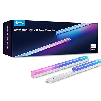 Govee Strip Light with cover　テープライト Amazon.com: Govee RGBIC LED Strip Lights 32.8ft with Covers