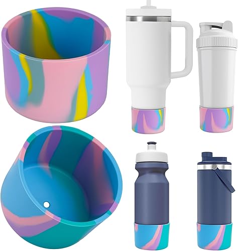 NiHome Stanley IceFlow - Botas protectoras de silicona, 2 unidades, para Stanley Quencher de 30 onzas, 30 onzas, 30 onzas, agarre antideslizante