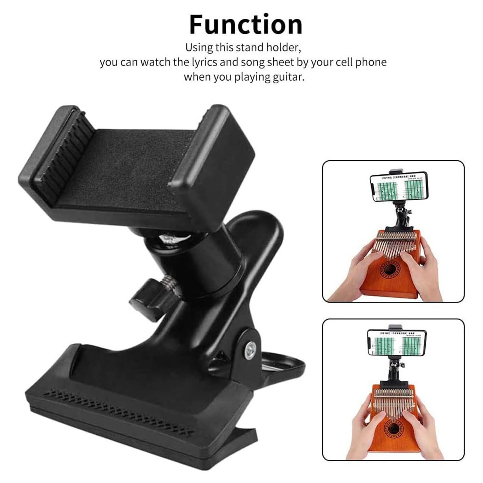 Montant Pour Smartphone Pour La Guitare - Support De Téléphone Musicien, Clip De L'appareil De Tête | Les Joueurs De L'attachement De Téléphone Mobile Sécurisé, Les Artistes Des Joueurs, Un Mécanisme