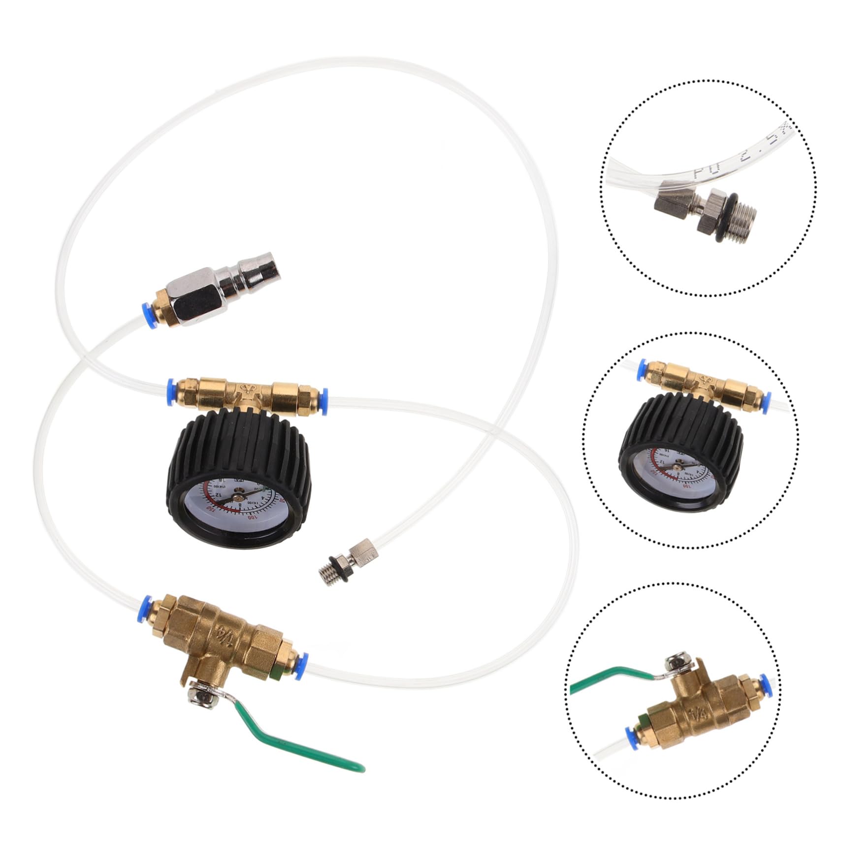 iplusmile 3piezas Probador De Fuga De Aire para Amortiguadores De Automóviles Herramienta De Detección De Vibraciones y Fugas De Aire para Reparación De Vehículos