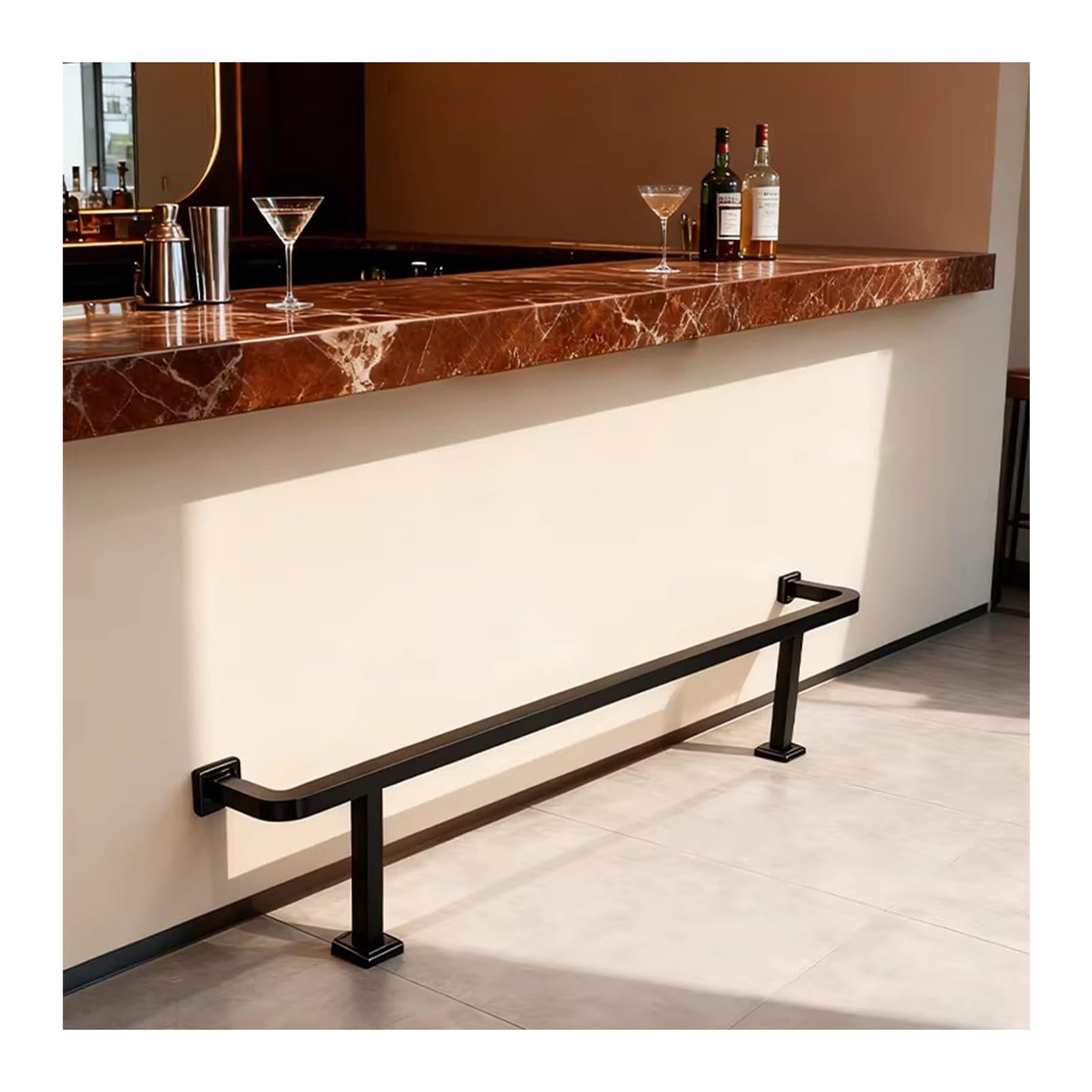 Barre de cuisson à pédale inox 3,1m pour cuisine commerciale et restaurant
