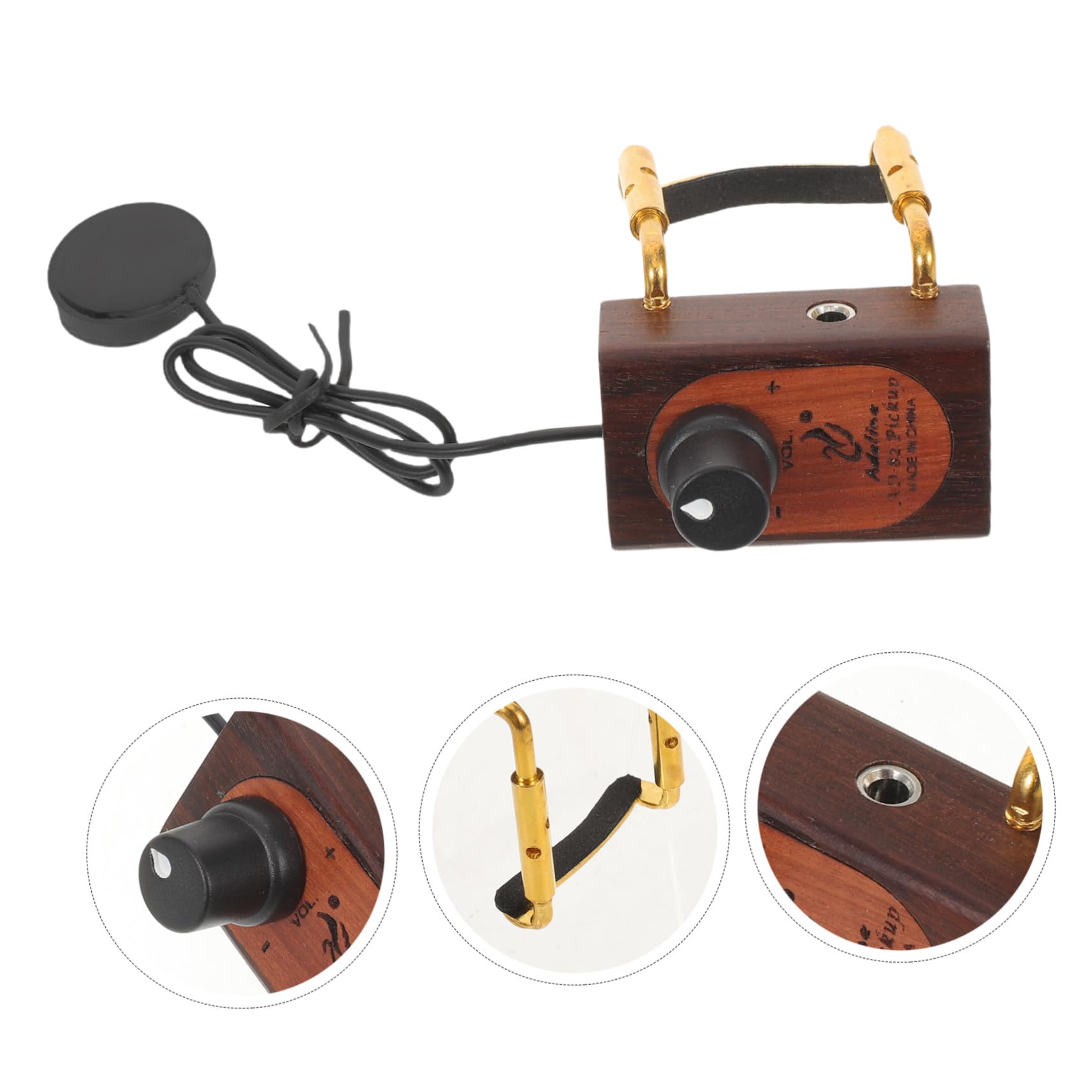 ERINGOGO Violin Pickup Amplifier z Wysoką Czułością Mikrofon Do Wiolonczeli Ukulele i Banjo Wzmacniacz Dźwięku Do Małych Instrumentów Smyczkowych Koncerty i Nagrania Studyjne