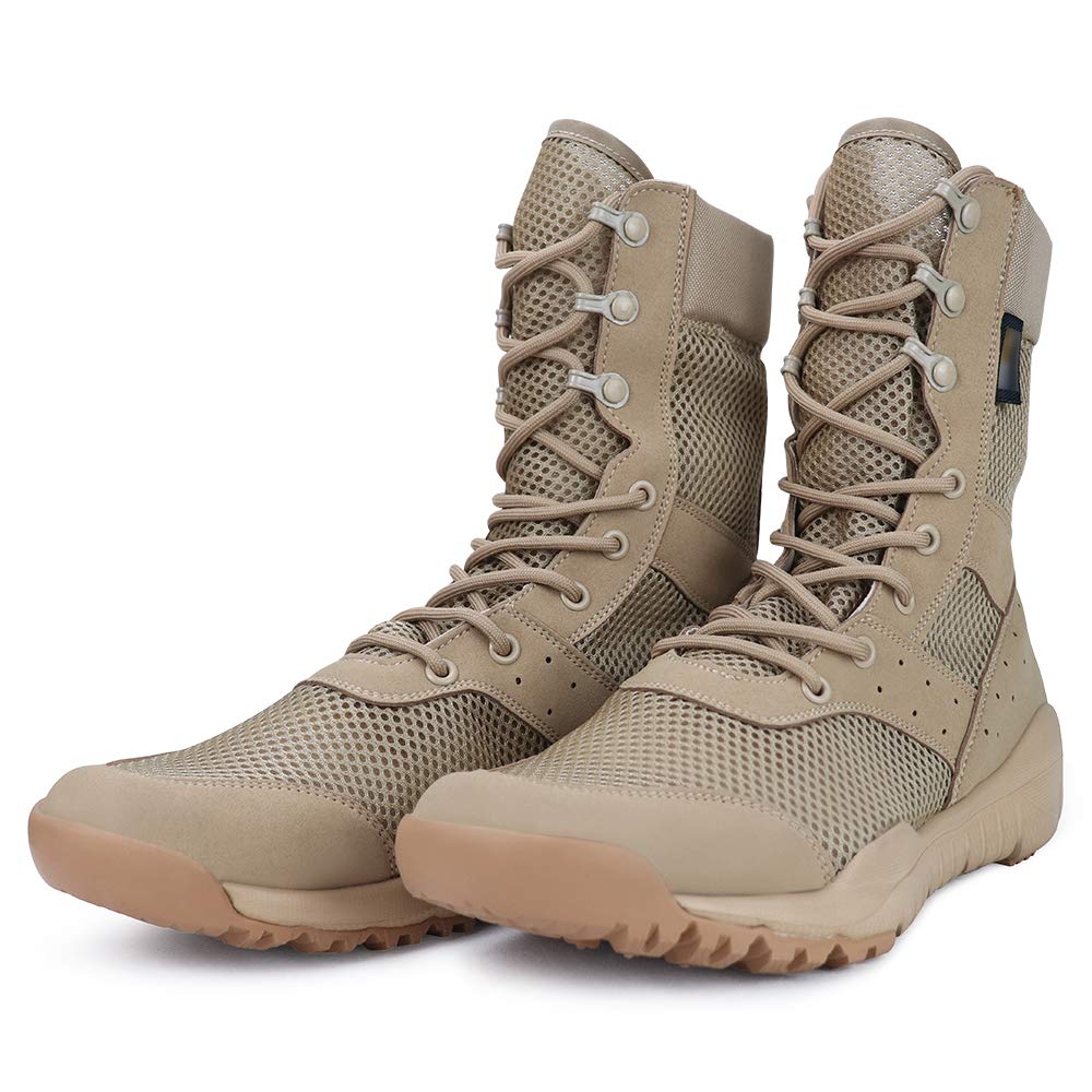 Botas militares Hombre Botas Tácticas 6" Botas Ligeras Profesionales con Suela EVA Botas de Combate Impermeable botas senderismo hombres Model-521