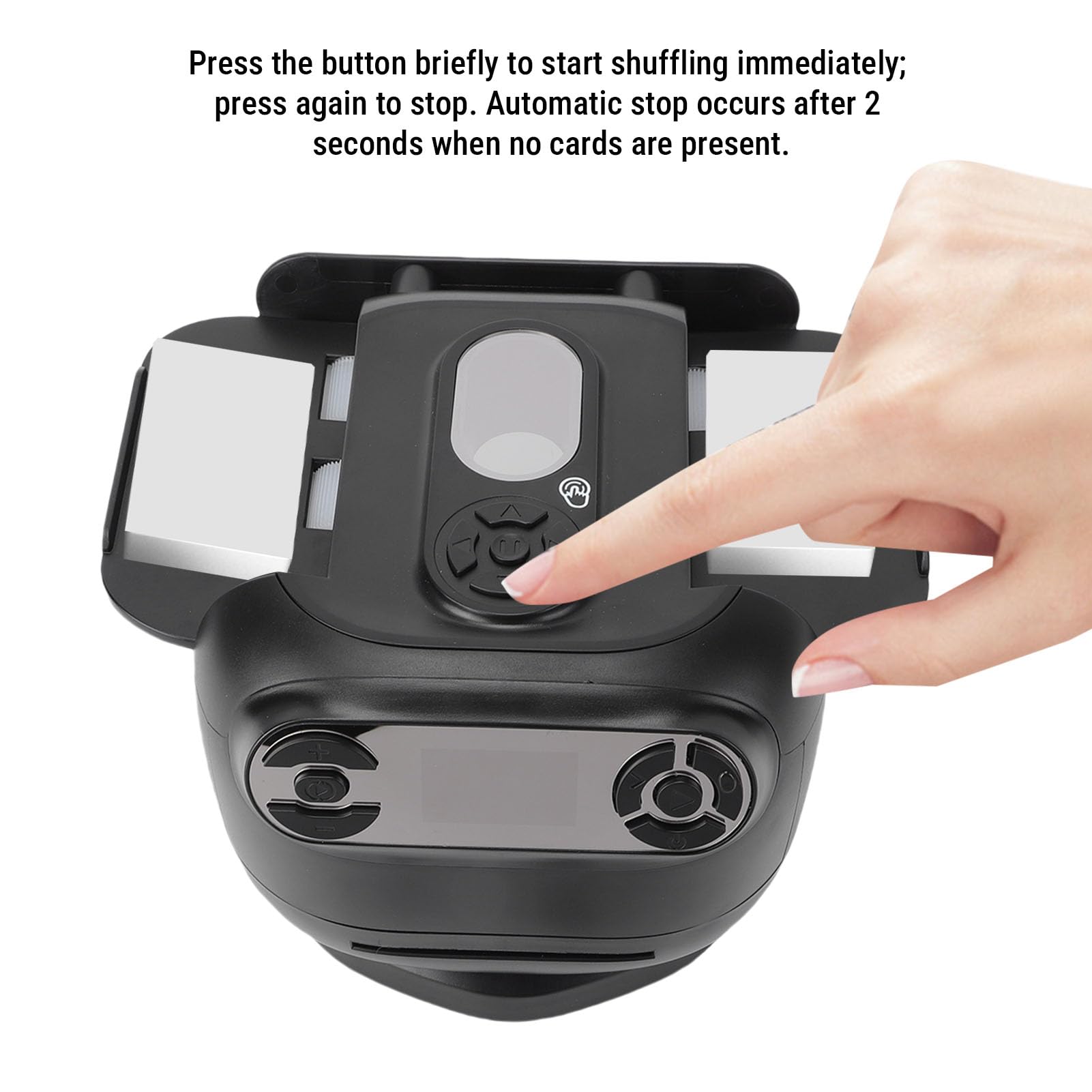 ASHATA Shuffler e Rivenditore di Carte Automatiche, 1-2 Machine a Basso Rumore con Batteria Ricaricabile e Trattamenti Personalizzabili, per Il Poker Texas Holdem e Giochi di Carte