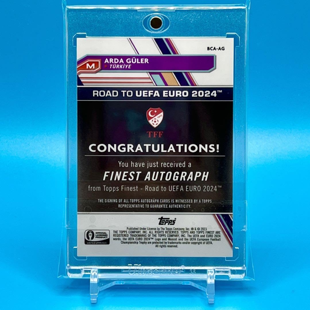 Amazon.co.jp: Topps Finest Arda Guler ギュレル 直筆サイン 世界99枚 