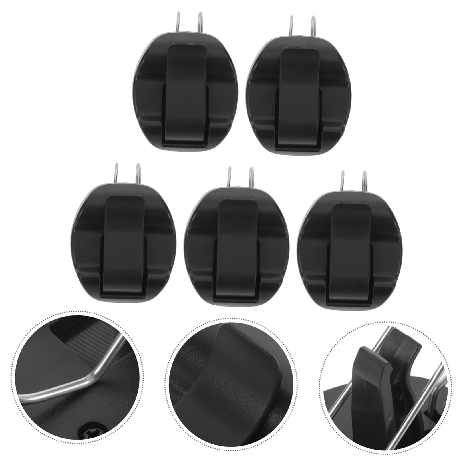 5pezzi Clip per Occhiali da Auto Supporto per Biglietti Clip per Visiera Parasole Organizzatore Salvaspazio per Interni Auto Resistente e Antiscivolo