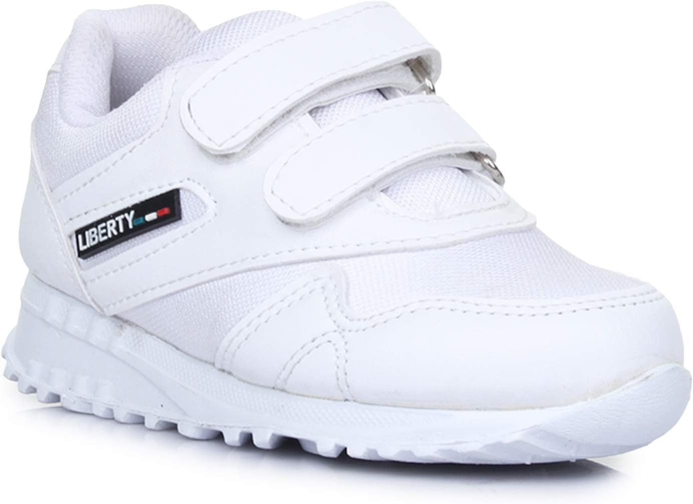 Liberty9906-90VGN Kids School Non Lacing Shoes White (1 UK)