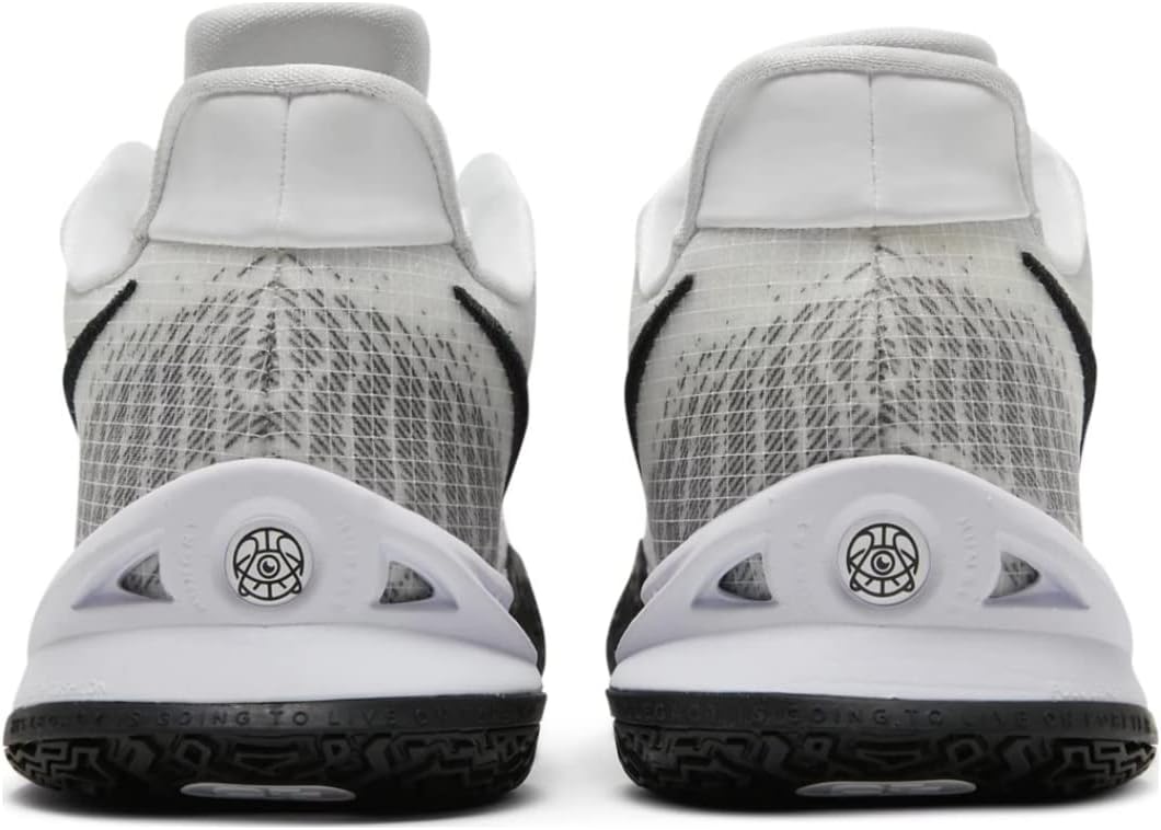 Nike Mens Kyrie Low 4 TB Basketball Shoes (9.5) White/Black/White