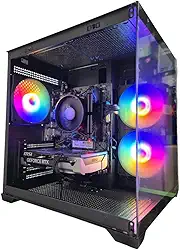 PC Gamer AMD Ryzen 5 5500, 16GB RAM DDR4 3200 MHz, NVME M.2 500GB, NVIDIA GeForce RTX 5060 8GB, Gabinete com 3 Fans RGB