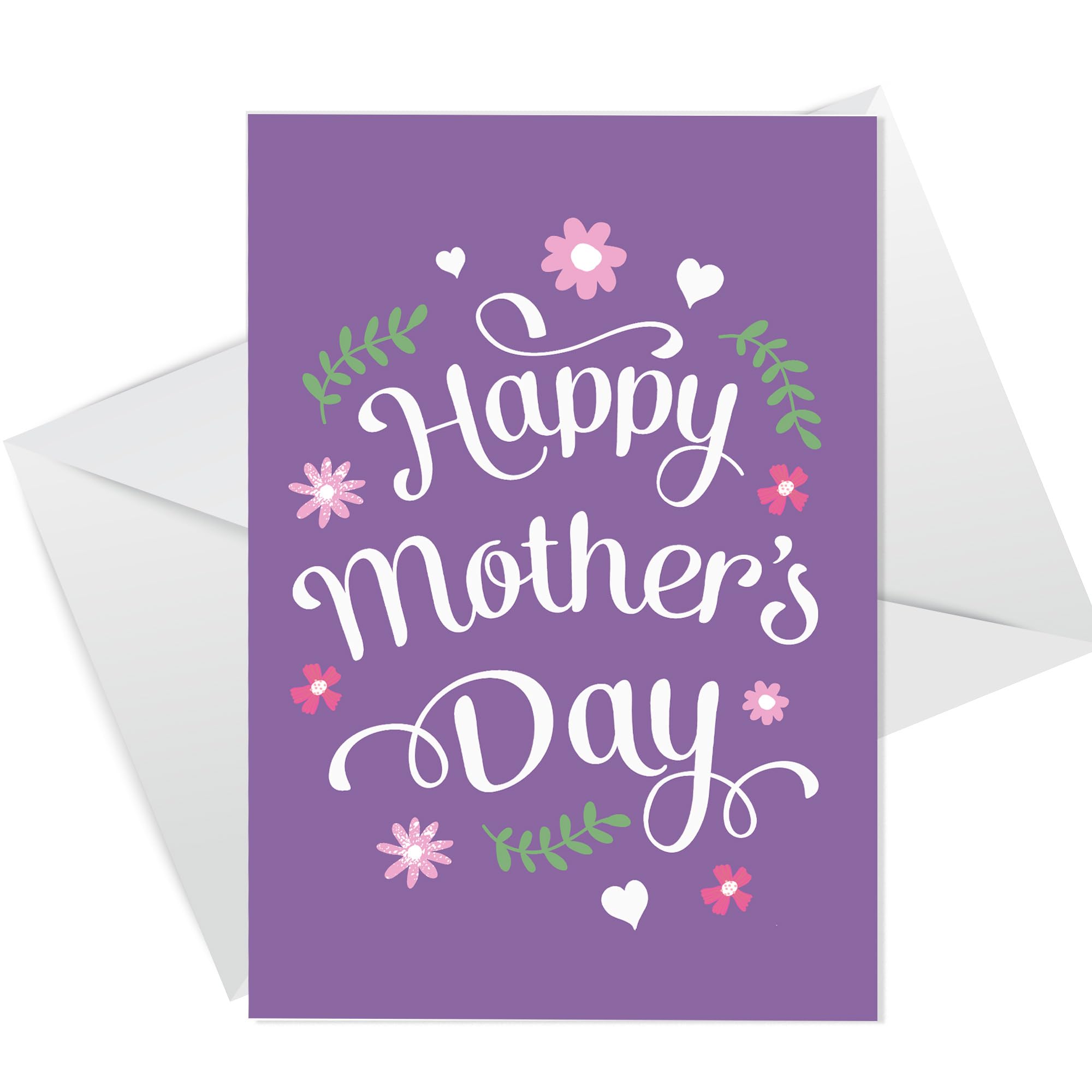 RED OCEAN Mothers Day Card For Mum Nan Nanny Step Mum, Mothers Day Greetings Card, Mothers Day Card, Card for Mum From Daughter Son, Mothers Day Card With Envelope