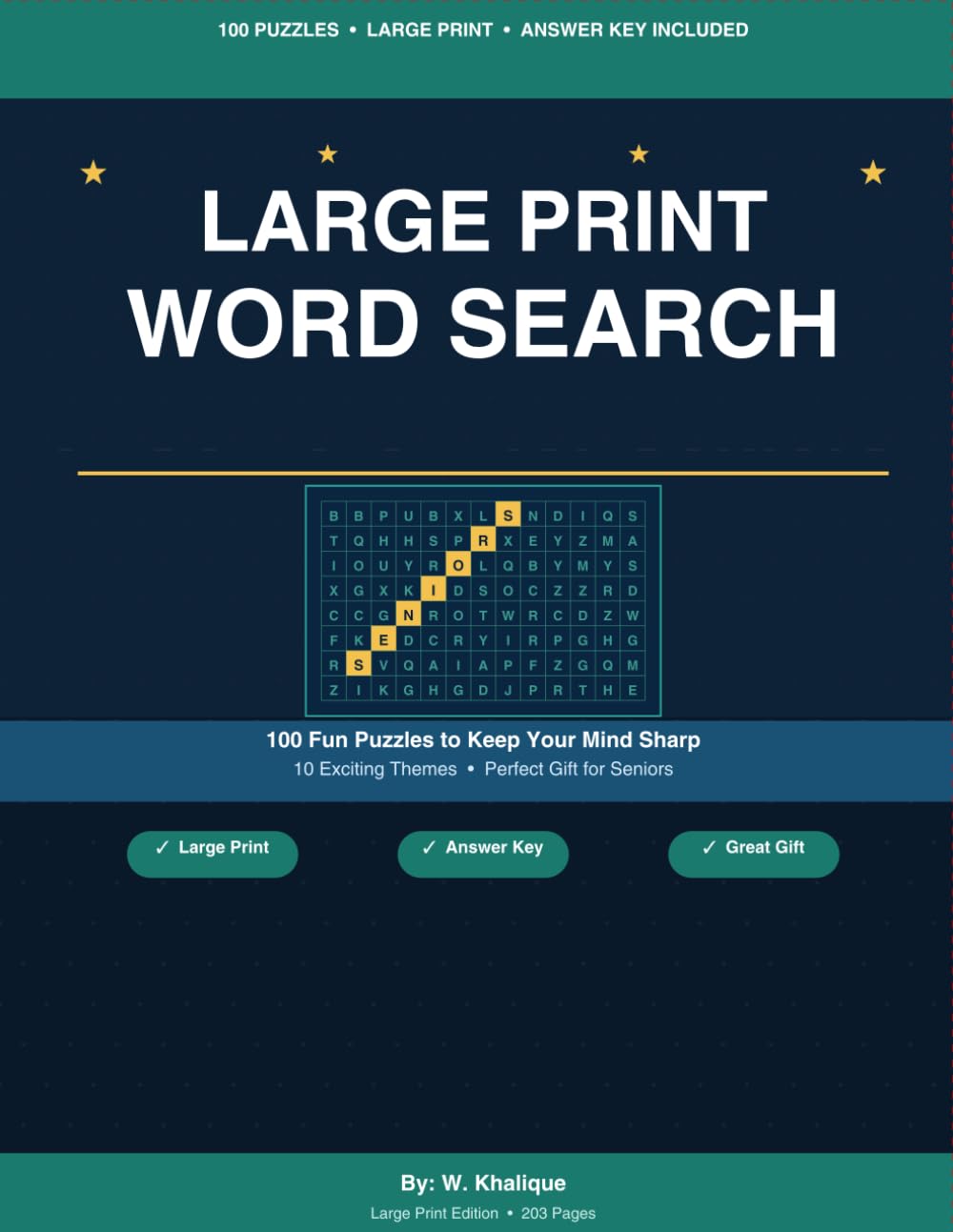 Large Print Word Search: For Seniors