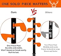 Vista 5 de Highwild AR500 Kit de objetivo de árbol de duelo - Seis paletas de acero 4 "x 1/4" objetivos de tiro reactivos con soporte