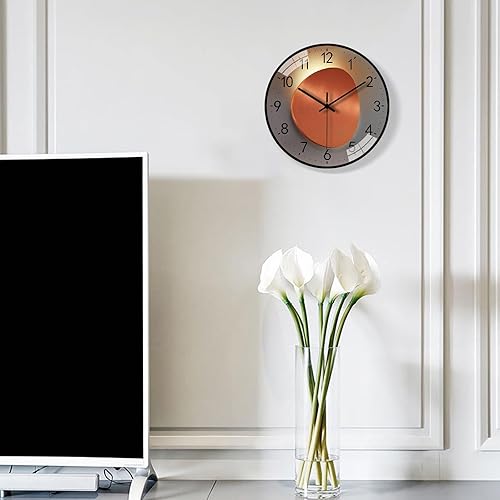 Miniatura 6 de Wall Clock, 8 Inch Silent Non Ticking Modern Wall Clock, Clear and Easy to Read for Living Room Meeting Rooms Bedroom Kitchen Office Decor