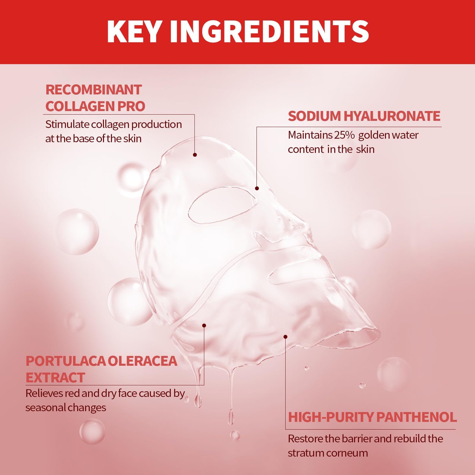 OKADY 4-Pack Collagen Face Mask - Image 2