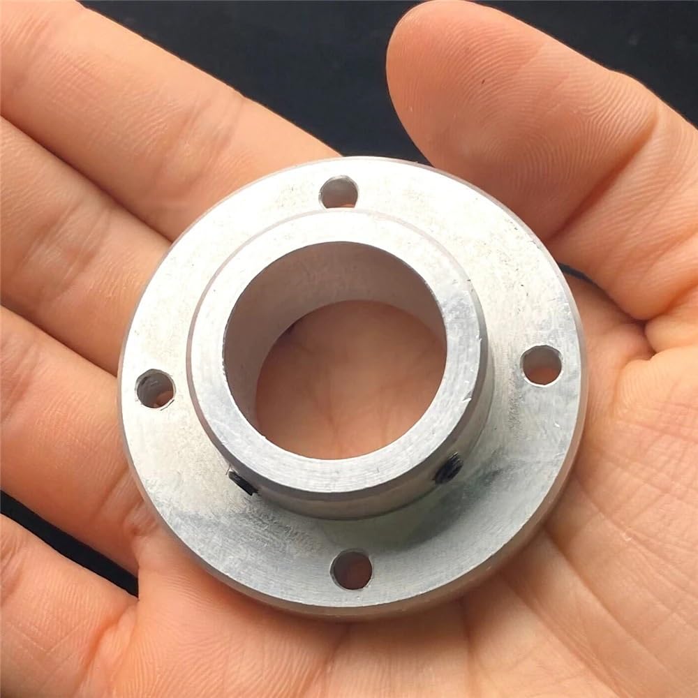 50 mm Flanschkupplung aus Aluminiumlegierung, 8 mm, 9 mm, 10 mm, 11 mm Loch mit Keilnut, starre Getriebewellenverbindung Achsverbindung(9mm bore 3mm Keyway)