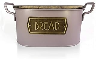 Bacs à pain Boîte à pain, avec couvercle en bois et rangement de la planche à découper, Conteneur de cuisine Bin Gardien de cuisine galvanisé Conteneur alimentaire (Color : Rose Pink)