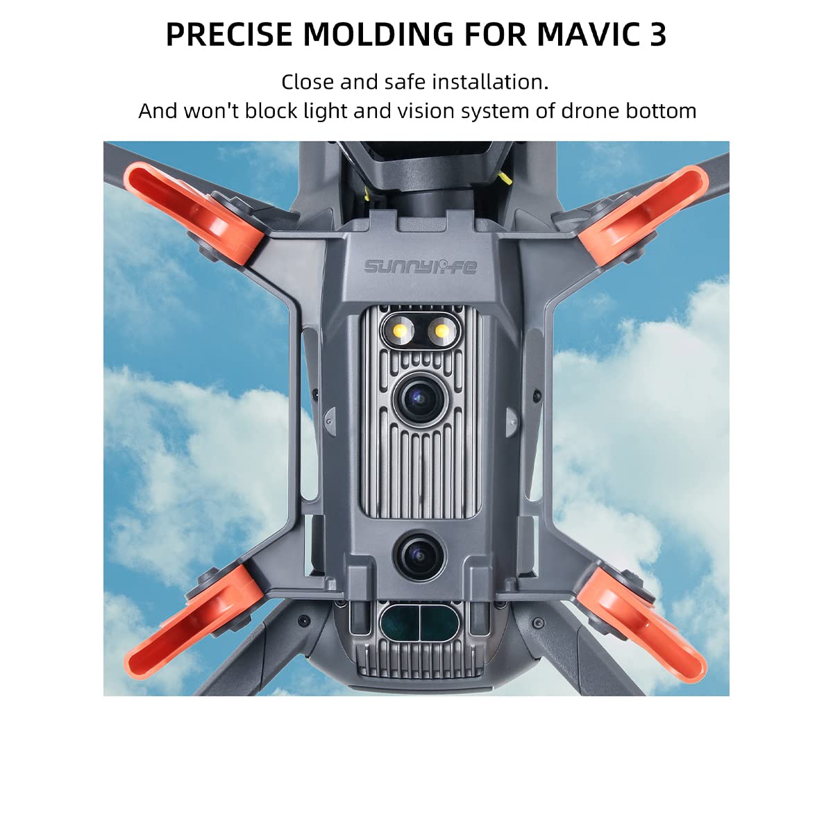 Hensych Faltbares Spinnenfahrwerk Für Mavic 3 Pro Cine – 38 Mm Höhenerhöhung, Schutz Vor Bodenkontakt