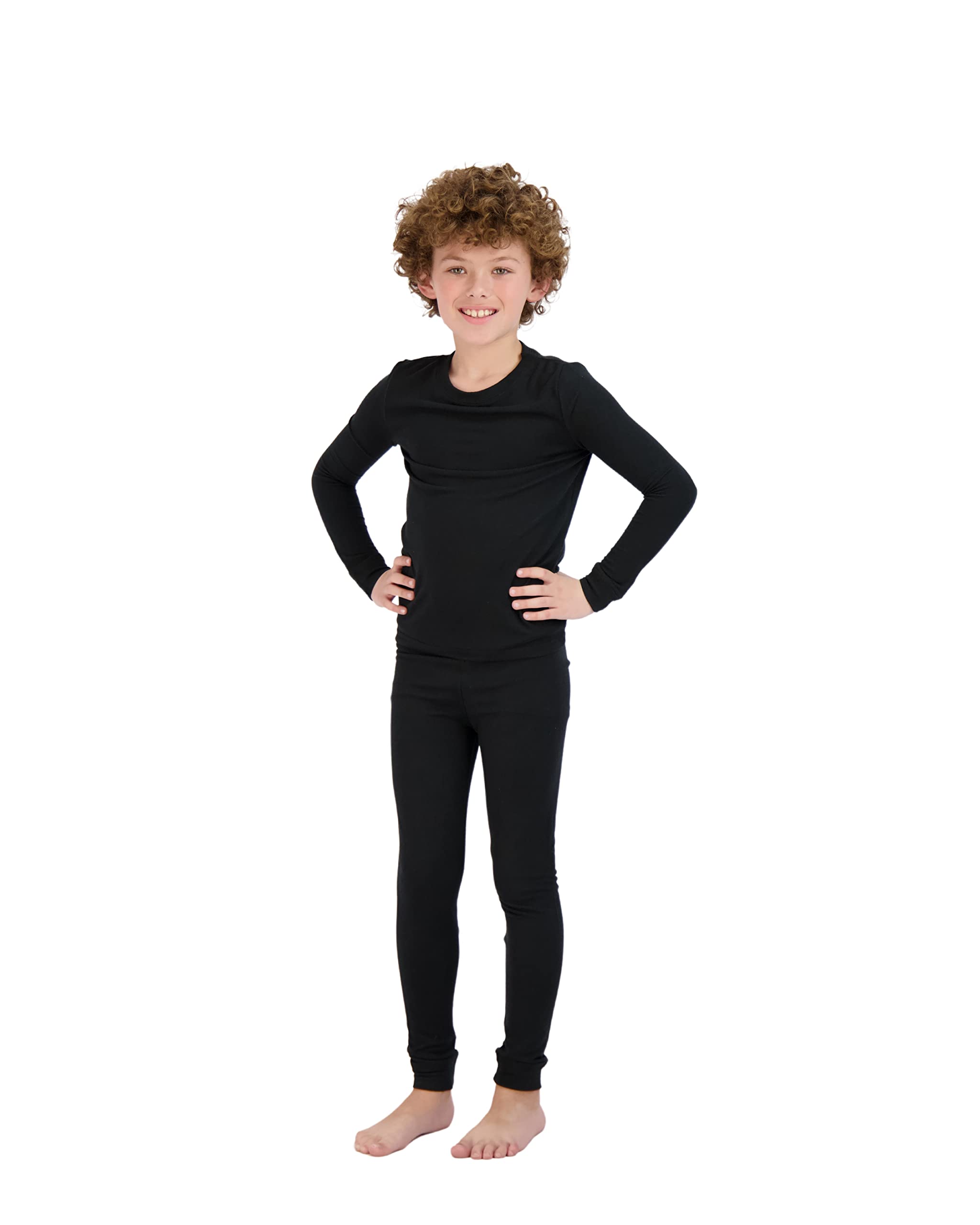 Boys Pajama Set for Kids Sleepwear Soft Snug Fit Long Sleeve Sleep Shirt and Pants for Toddlers and Big Kids