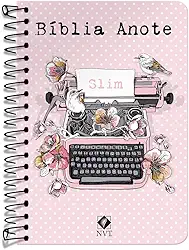 Bíblia Anote NVT Slim espiral - Typo Rosa: Série Slim