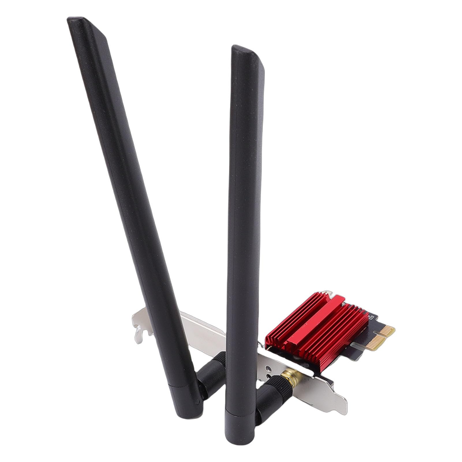 Tosuny Adattatore Wireless WiFi 7 Desktop 6400 Mbps |Supporto per Scheda PCIe Tri-Band da 6 GHz per 10/11 Doppia Antenna da 8 DBi