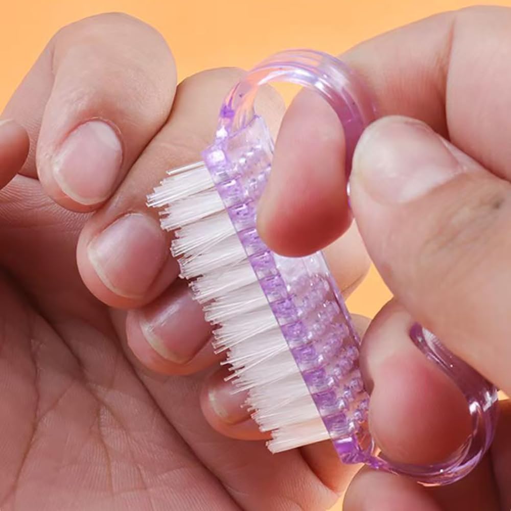 24 Pezzi Spazzola Per Unghie Spazzola Per Il Lavaggio Delle Mani con Manico in Plastica Lavaggio Di Mani Spazzolino Per Pulizia E Pulizia Delle Unghie(Viola, Rosa, Blu)