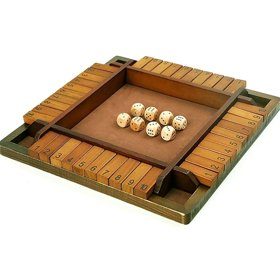 木製ボードゲーム 2-4人用 Amazon | シャットザボックス 数字 ボードゲーム 皆で遊べる