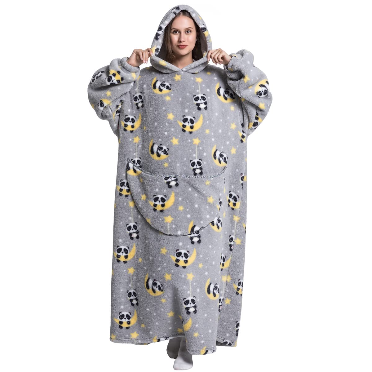 RuiuzioongOversized Blanket Hoodie for Women and Men - Thick Warm Hoodie with Giant Pocket - Super Cozy Giant Wearable Blanket