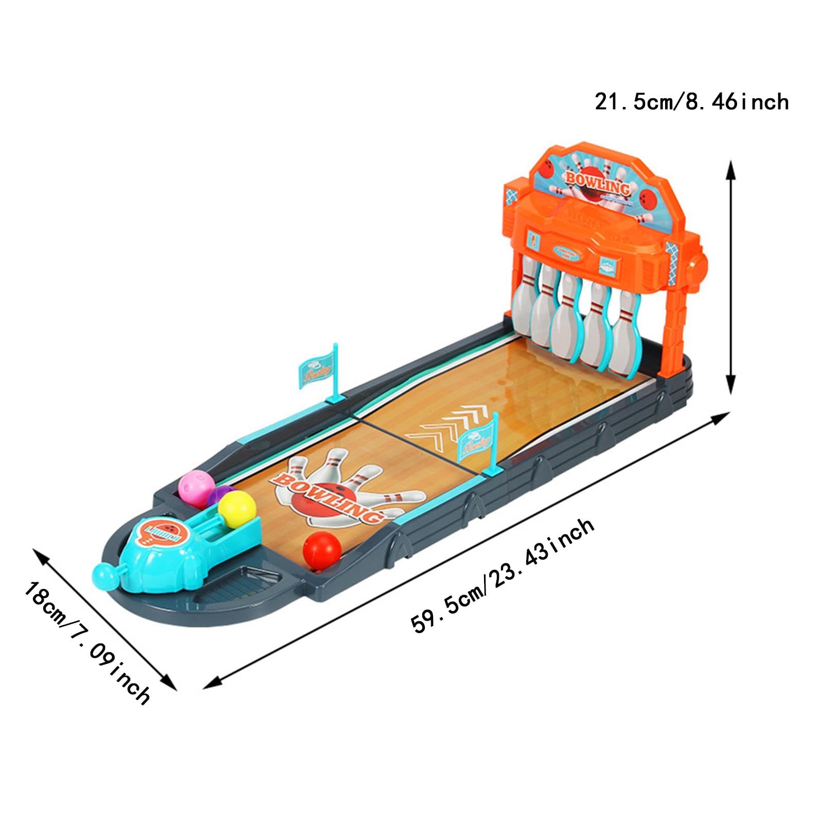 MagiDeal Mini Set da Gioco da Bowling da Tavolo, Giocattolo da Bowling da scrivania, educativo e Divertente, per Feste, intrattenimento, Ragazzi e Ragazze.