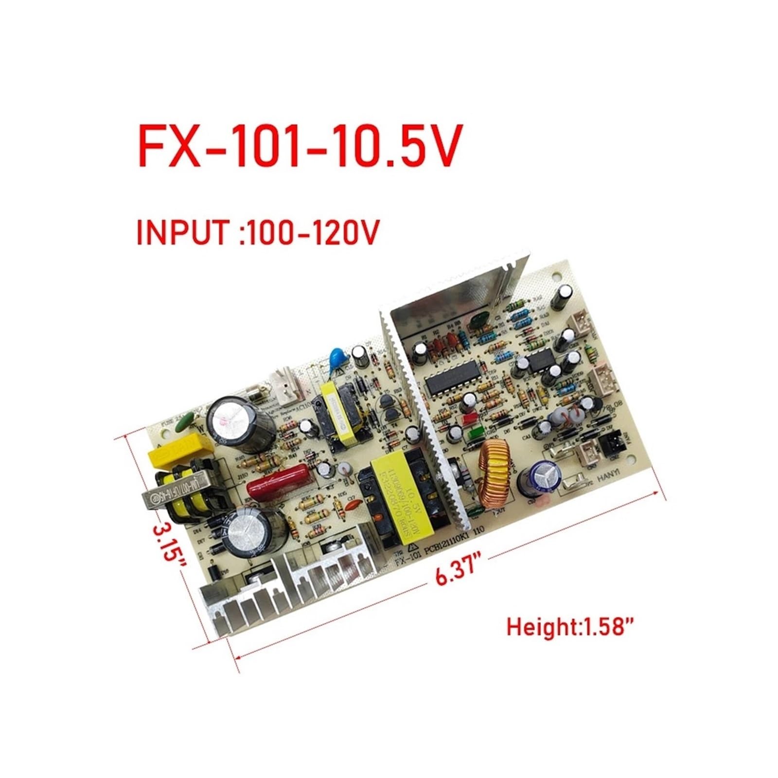 Wine Cooler Power Strip Control Motherboard FX-101 FX-102 FX-108 Circuit Board Wine Cooler Replacement Accessories(FX-101 10.5V 100-120v)