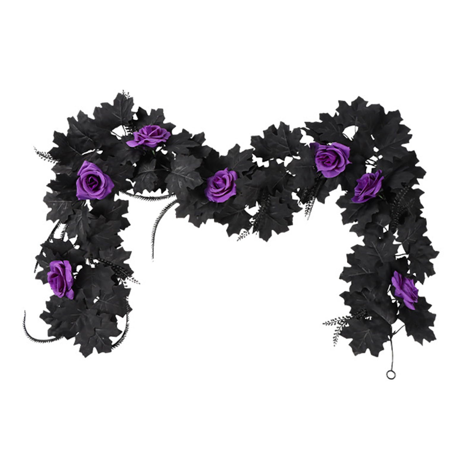 Xjdzineq Efficient Fall Foliages Vine Halloween Decoration Set Weather Resistant Curly Garlands for Mantles Shelf Styling Halloween Maples Vine