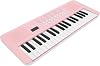 Portable 37 Key Keyboard Piano, Electronic Keyboard with 200 Tones, 200 Rhythms & 35 Demos, Multi Functional Digital Instrument, Ideal for Beginners (Pinkish)