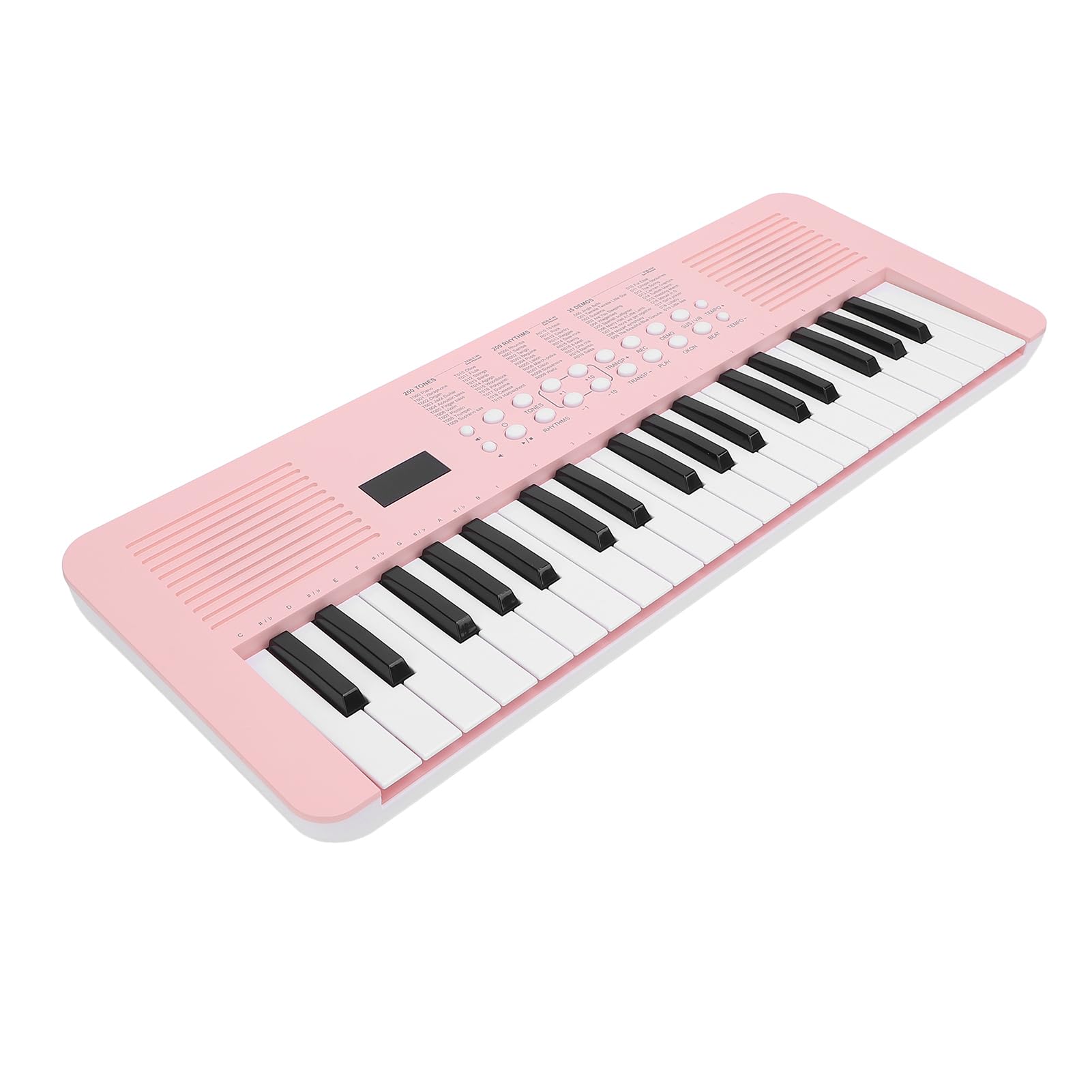 Pianoforte Digitale Multifunzionale con Tastiera Elettronica a 37 Tasti con 200 Toni e Ritmi per Principianti e Compositori Plastica 20,47x7,68x1,97 Pollici (Rosa)