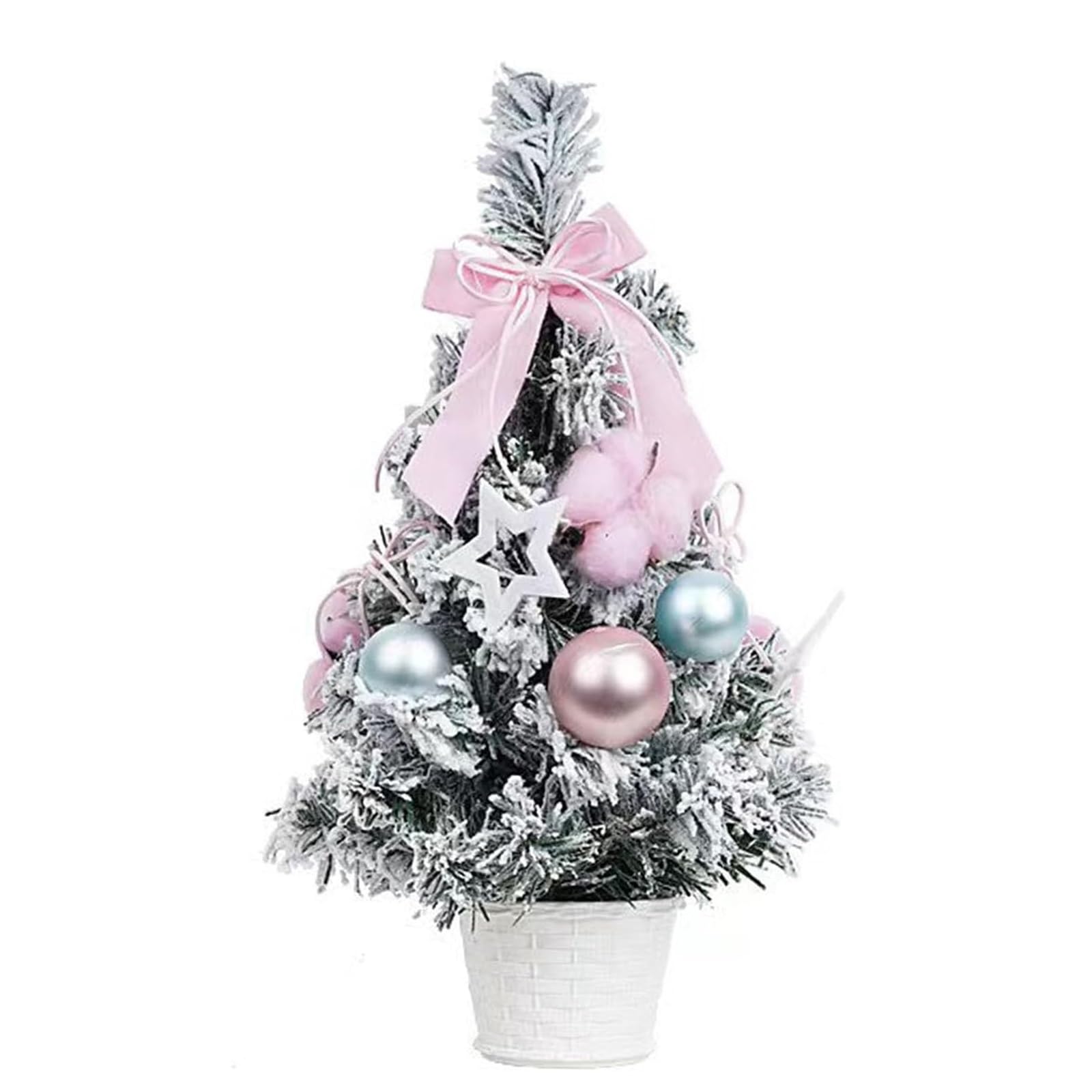 Piccolo albero di Natale da 11,8 pollici, squisito mini albero artificiale da tavolo for la decorazione di hotel, centri commerciali e case piante artificiali(40CM)