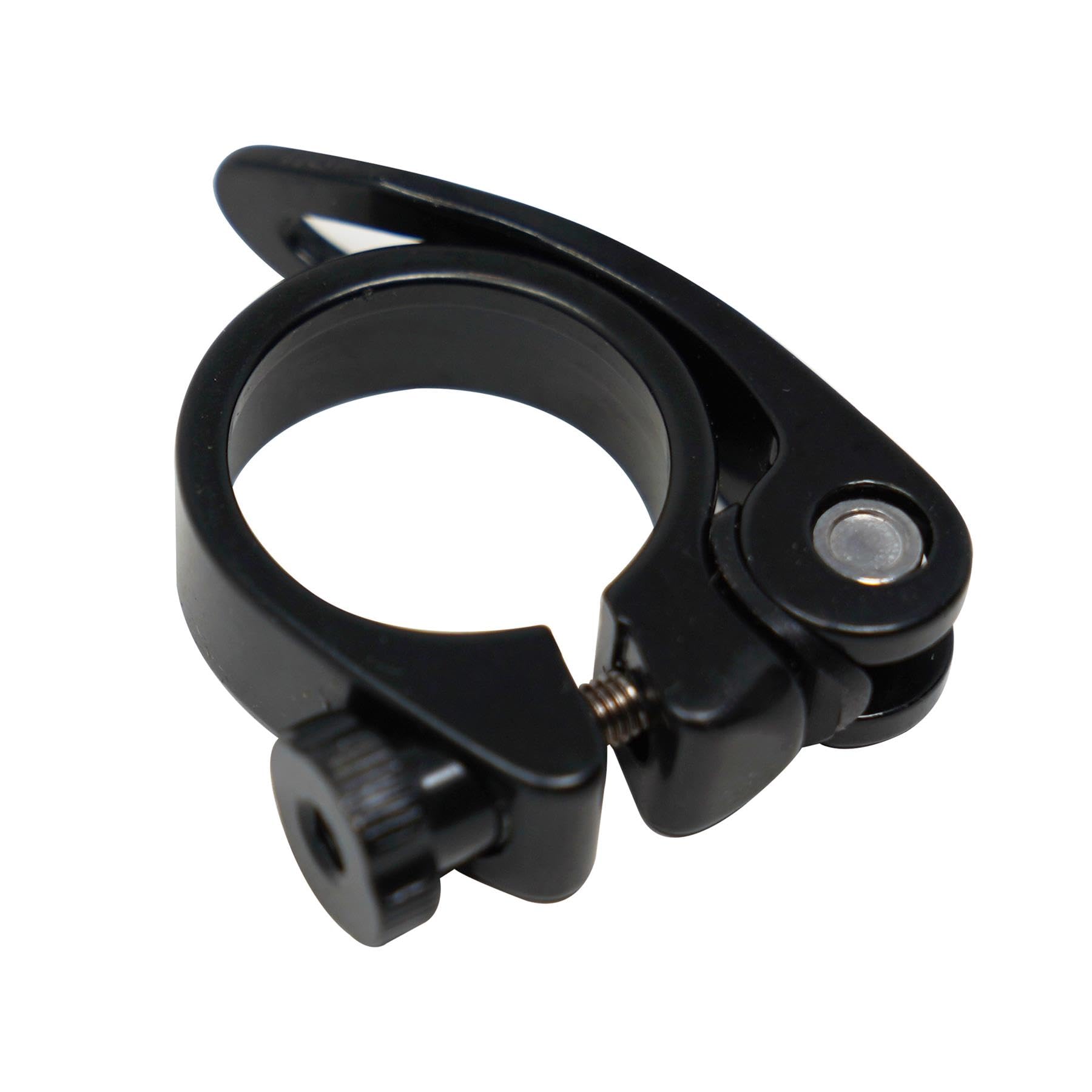 Laxzo ® Bike Seat Post Clamp Aluminium Alloy Bicycle Quick Release Seatpost Collar 31.8mm /34.9mm for MTB Road Casual Bike Bicycle (31.8mm, Black)