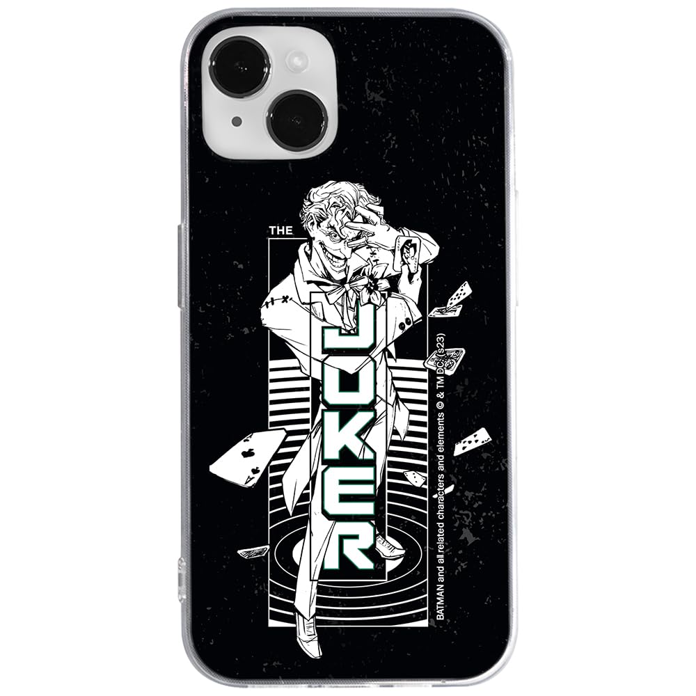 ERT GROUP mobile phone case for Iphone 14 PLUS original and officially Licensed DC pattern Joker 025 optimally adapted to the shape of the mobile phone, case made of TPU