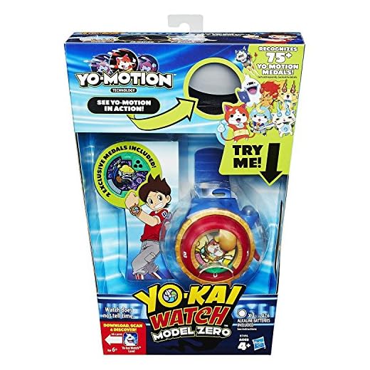 Yo-Kai B7496 – Watch Model Zero – 2 exklusiva medaljer ingår – Yo-Motion Technology rollspel scanningsleksak