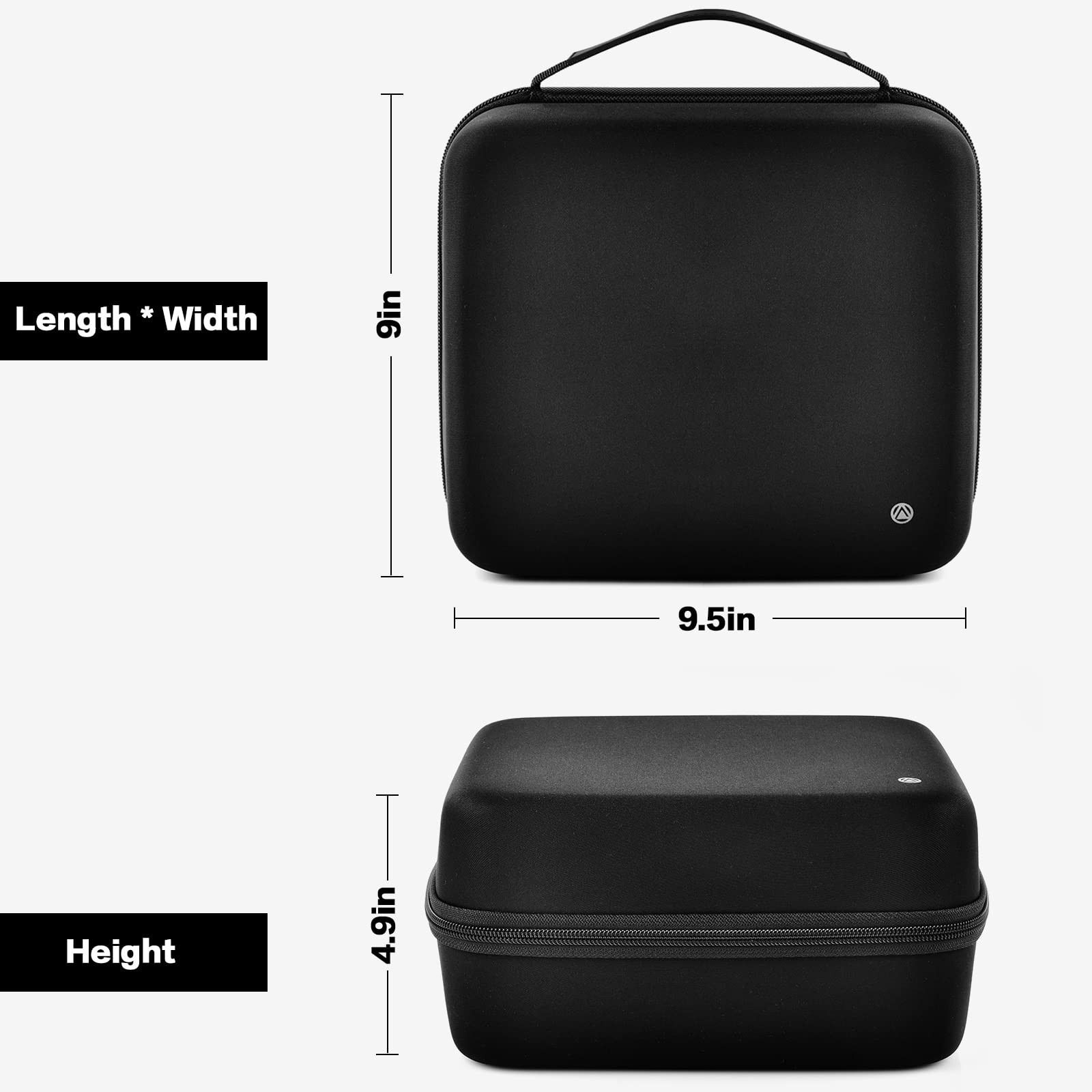 Hart Batterie Organizer Aufbewahrungsbox, Doppel Schichtiger Batterie Tragebehälterhalter mit Batterietester für 204+ Batterie Variety Pack AA AAA 9 V C D 3 V Lithium CR2032 CR2450 CR2016 (nur Tasche)
