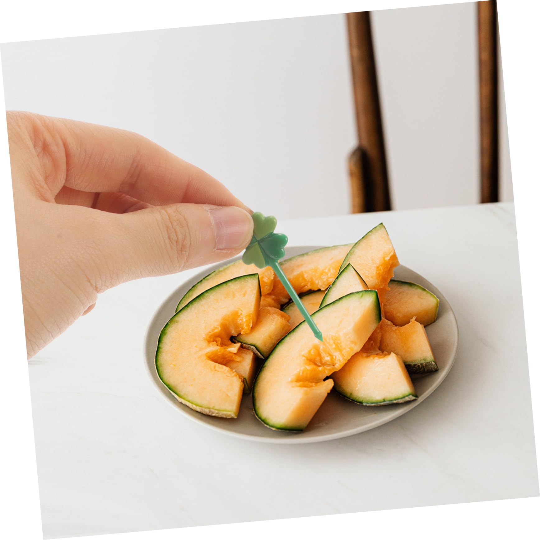 MAGICLULU 20 Paquetes tenedor de frutas accesorios cocinita selecciones de frutas de fiesta decoraciones para pasteles de fiesta selecciones de postre selecciones de bocadillos el plastico