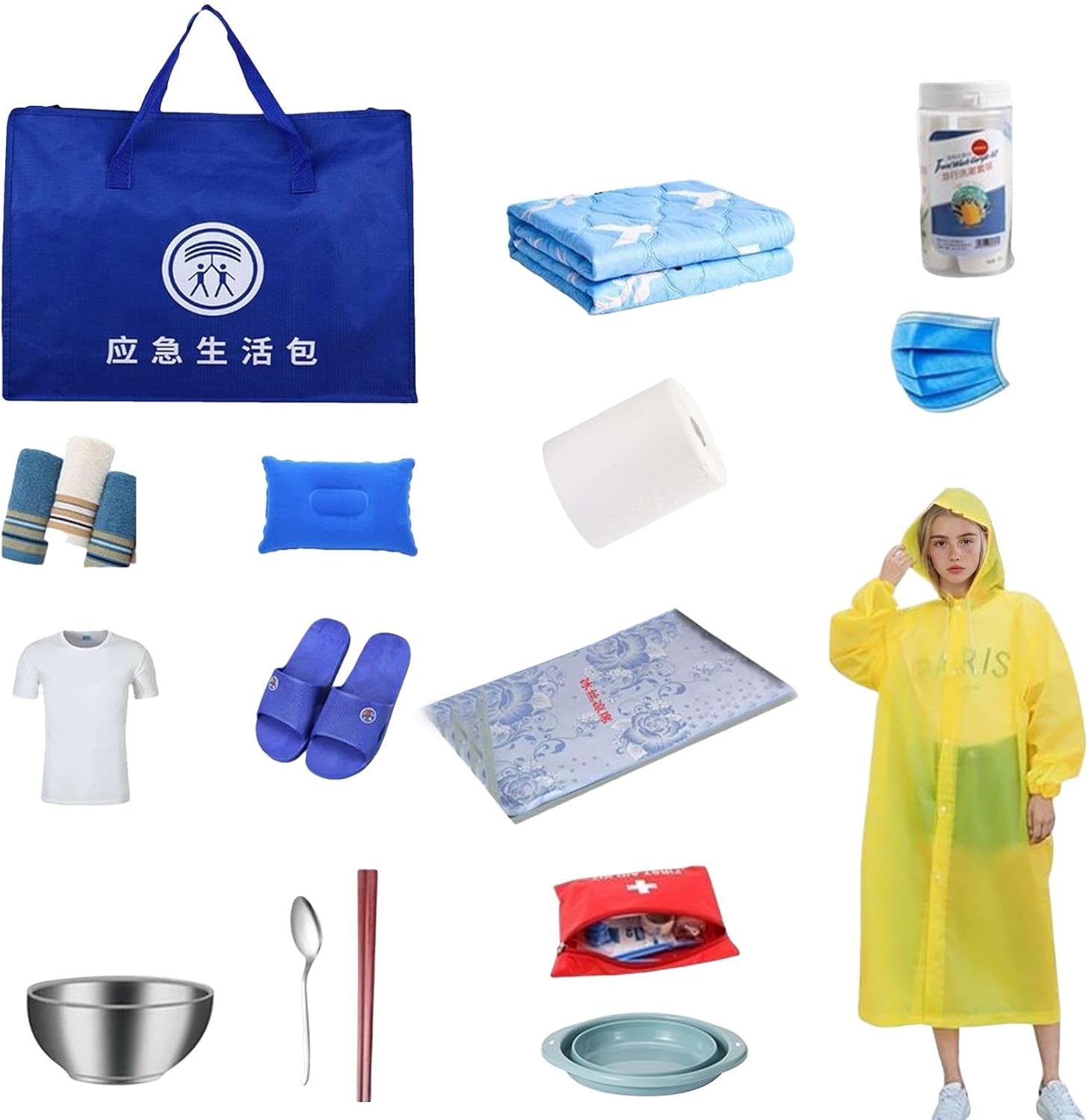 Outdoor Safety Supplies, Preparedness Tools, Compact Survival Equipment, Survival Gear for Hiking, Camping Gear, Multi Tool Survival Kit, Response Kit for Outdoor Tools 10