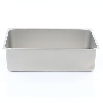 Adcraft Oblong Spillage Pan ، 21 Qt. ، من الفولاذ المقاوم للصدأ SPIL-21