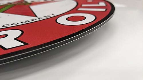 Miniatura 3 de Sinclair Farm Products - Letrero de metal de 24 a 48 pulgadas para publicidad de aceite de motor hecho con metal compuesto de aluminio de alta