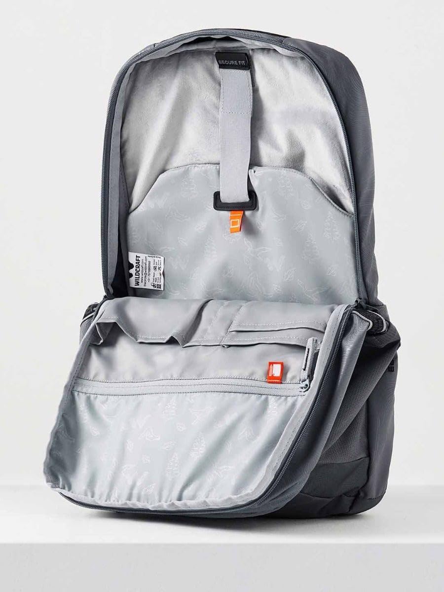 Wildcraft Seeker 4 Compartment Laptop Backpack 23 L - Grey Topographic