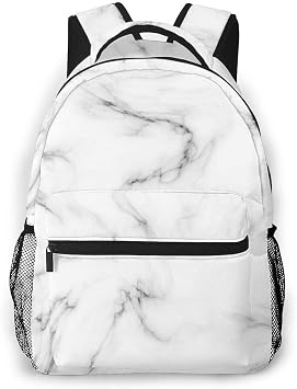 Mochilas de mármol de Piedra Blanca, para el Colegio, para el Hombro,  portátil, para Viajes, para Adolescentes, niñas y niños : Amazon.es:  Equipaje