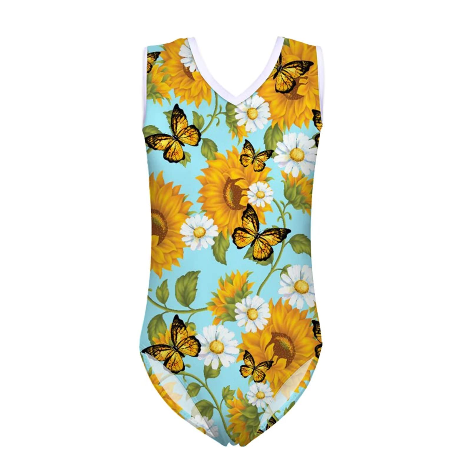 Forchrinse Blue Mermaid Scales Gymnastics Leotards Dance Ballet Leotards for Girls Toddler One Piece Athletic Bodysuit