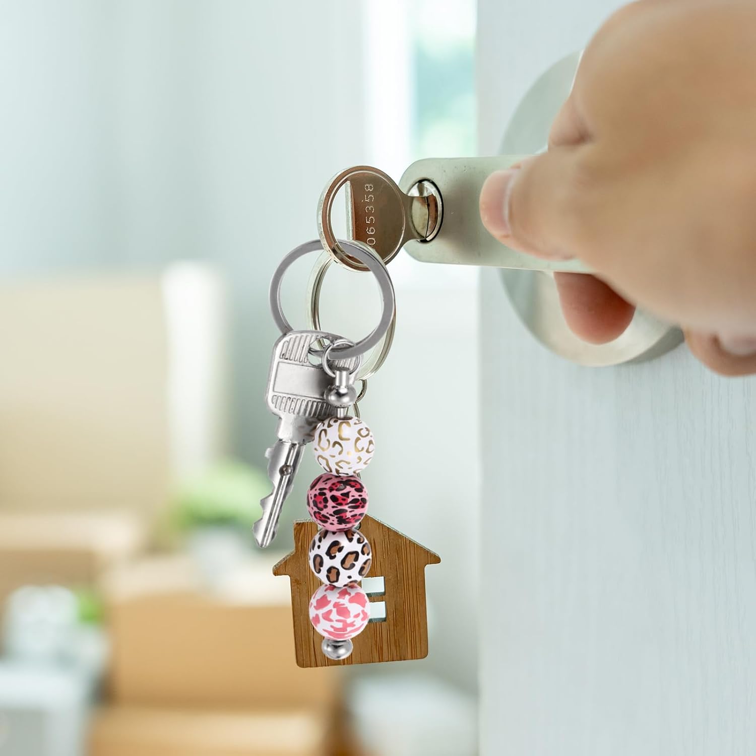 PATIKIL 28pcs Beadable Keychain Bar, Beadable Keychains Blanks Beaded Keychain Bar Bulk Key Chain Rod Making Charm for Beads Jewelry Making DIY Focal Bead Crafts Backpack, Gold - Image 6